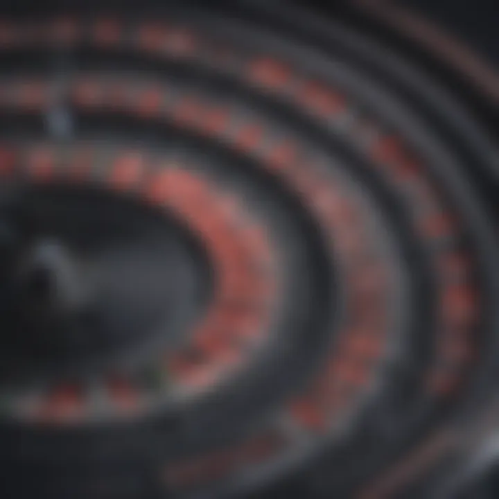 A visual comparison between single zero and double zero roulette wheels.
