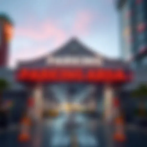 Aria Resort parking entrance