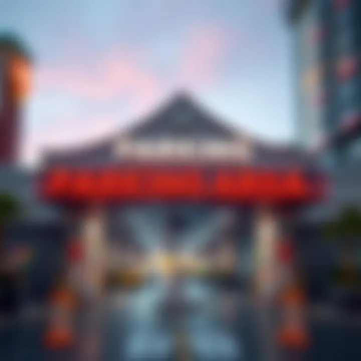 Aria Resort parking entrance