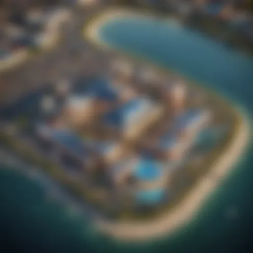 Aerial view of Water View Casino showcasing its stunning architecture